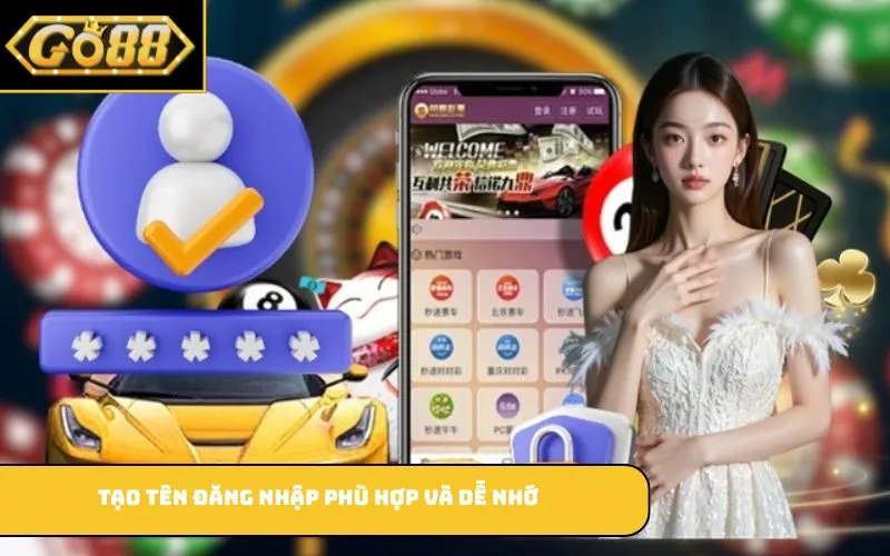 Tạo tên đăng nhập phù hợp và dễ nhớ
